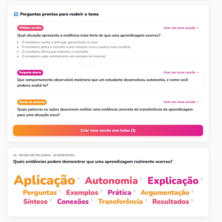Perguntas prontas geradas por IA a partir do material da aula